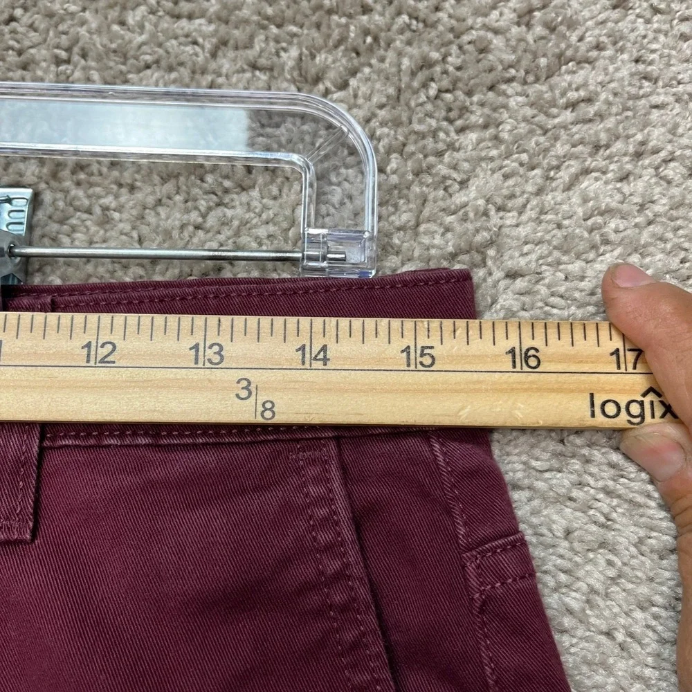 Levi's 511 Slim Fit Pants Men 30x32 Burgundy Maroon Stretch Chino Flat Front EUC